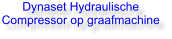 Dynaset Hydraulische Compressor op graafmachine Dynaset Hydrauliek Powered by Hydraulics