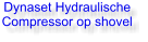 Dynaset Hydraulische Compressor op shovel Dynaset Hydrauliek Powered by Hydraulics